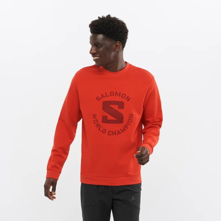 Sudaderas Salomon Outlife Logo Summer Hombre Naranjas | MX OFTJ720